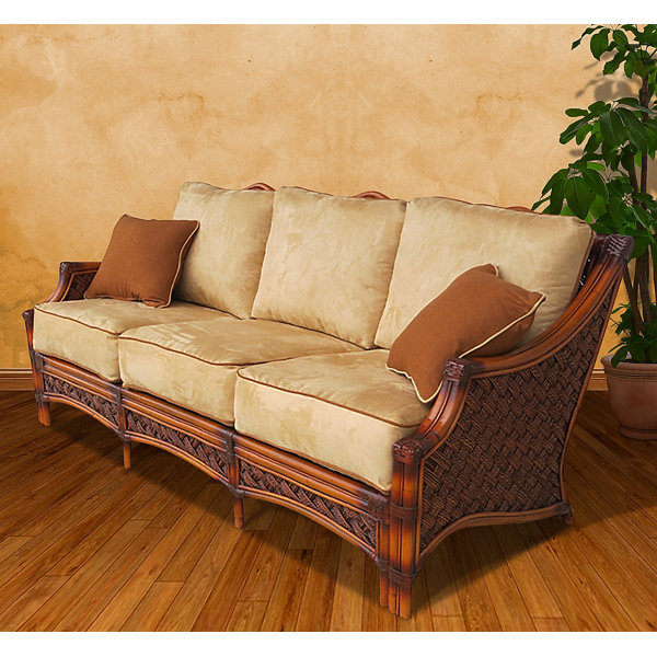 Wicker discount couch indoor